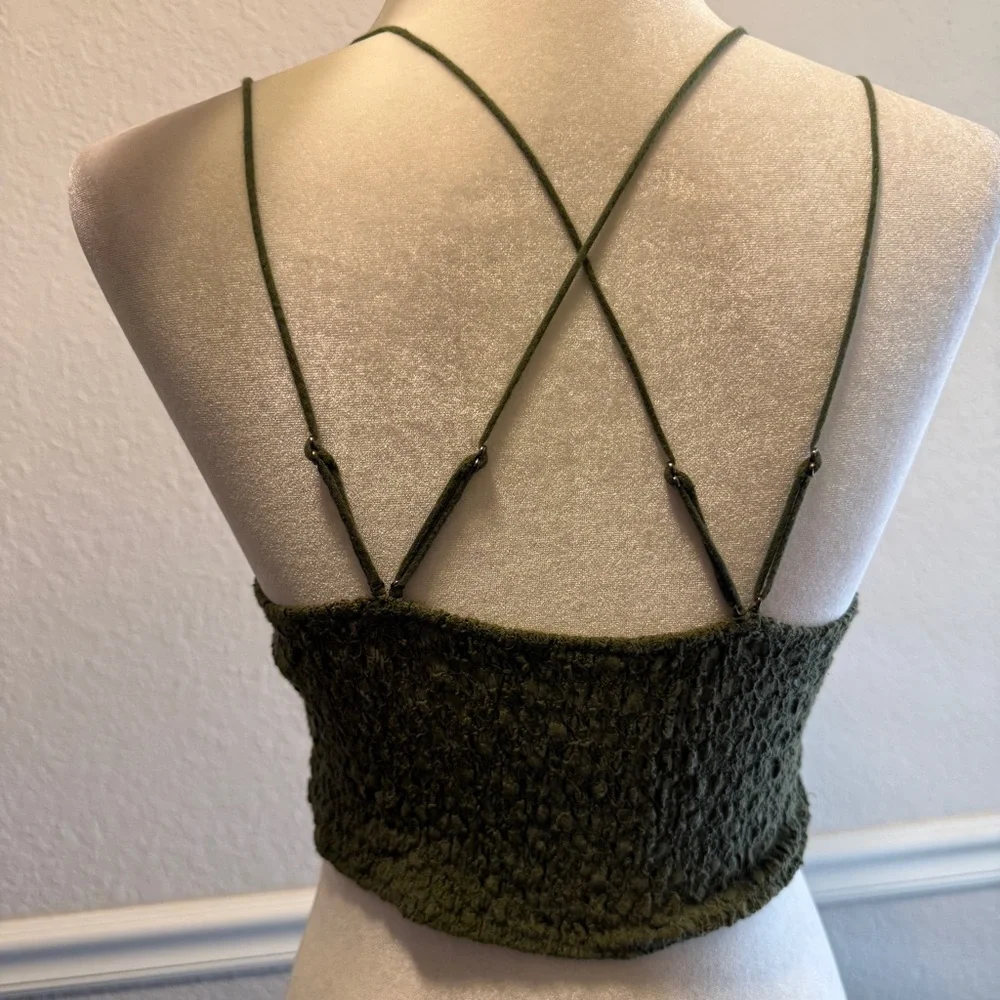 FREE PEOPLE: ADELLA LONGLINE LACE BRALETTE Size L - Picture 4 of 9